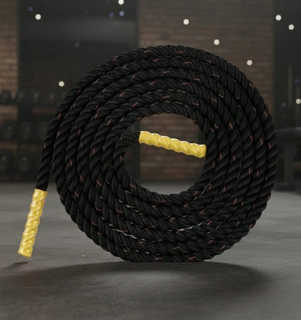 Peak Power Battle Rope, hochwertiges Schlagseil für Kraftausdauer & Muskelaufbau, Schwungseil für effektives Ganzkörpertraining