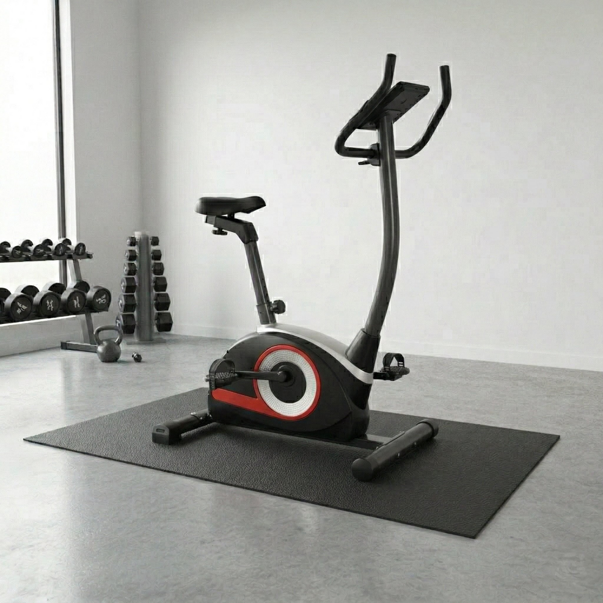 Peak Power Kompakter Fitness Hometrainer, Fitness Fahrrad mit Computer, mit Pulssensoren