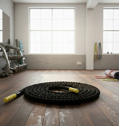 Peak Power Battle Rope, hochwertiges Schlagseil für Kraftausdauer & Muskelaufbau, Schwungseil für effektives Ganzkörpertraining