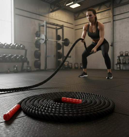 Peak Power Battle Rope, hochwertiges Schlagseil für Kraftausdauer & Muskelaufbau, Schwungseil für effektives Ganzkörpertraining