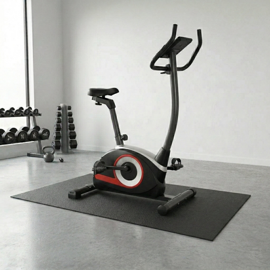 Peak Power Kompakter Fitness Hometrainer, Fitness Fahrrad mit Computer, mit Pulssensoren