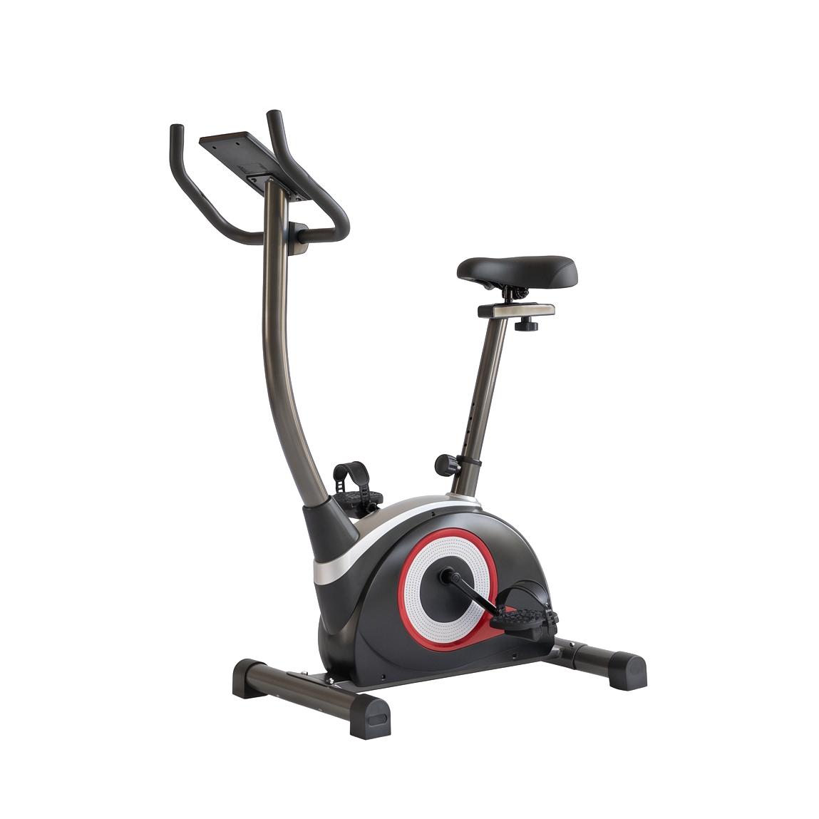 Peak Power Kompakter Fitness Hometrainer, Fitness Fahrrad mit Computer, mit Pulssensoren