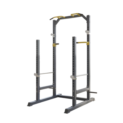 Peak Power Unisex-Erwachsene Power Fitness Multifunktionales Cage für effektives Ganzkörpertraining, Massive Stahlkonstruktion, Schwarz/Rot, Extra breit