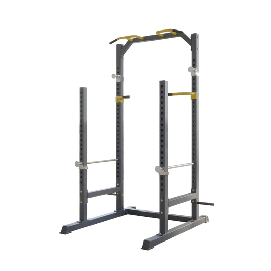 Peak Power Unisex-Erwachsene Power Fitness Multifunktionales Cage für effektives Ganzkörpertraining, Massive Stahlkonstruktion, Schwarz/Rot, Extra breit